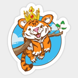 Tiger Cub King Sticker